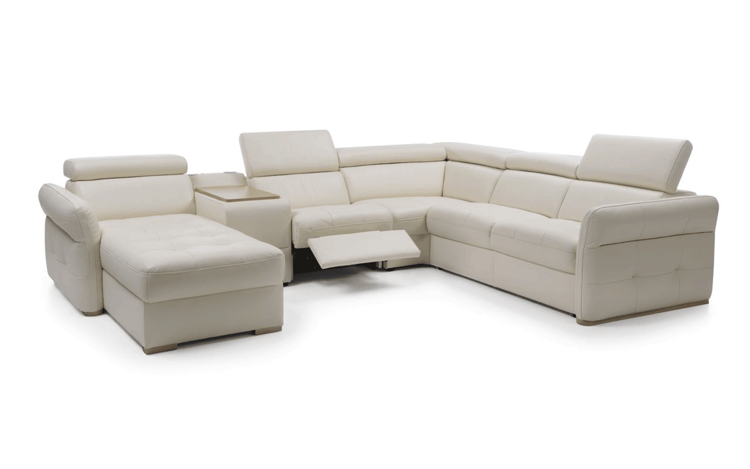 Esf Furniture - Massimo Sectional Left Chaise W/Storage, Bar Element, Electric Recliner, Corner, Sofa W/Bed - Massimo Sectional
