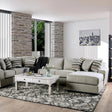 Colstrip Transitional Sectional in Beige Color by Furniture of America Furniture of America