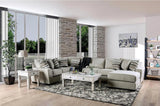 Colstrip Transitional Sectional in Beige Color by Furniture of America Furniture of America