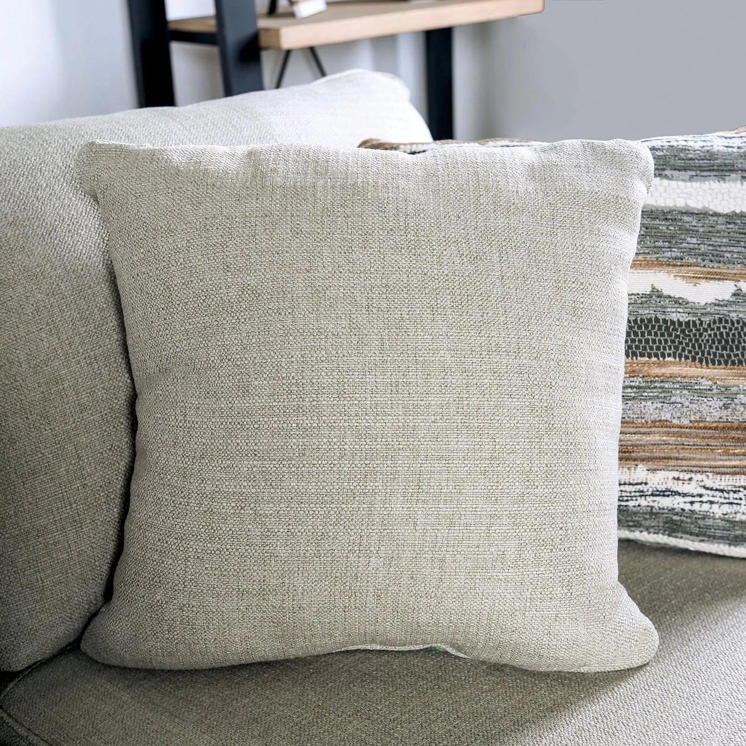 Colstrip Transitional Sectional in Beige Color by Furniture of America Furniture of America