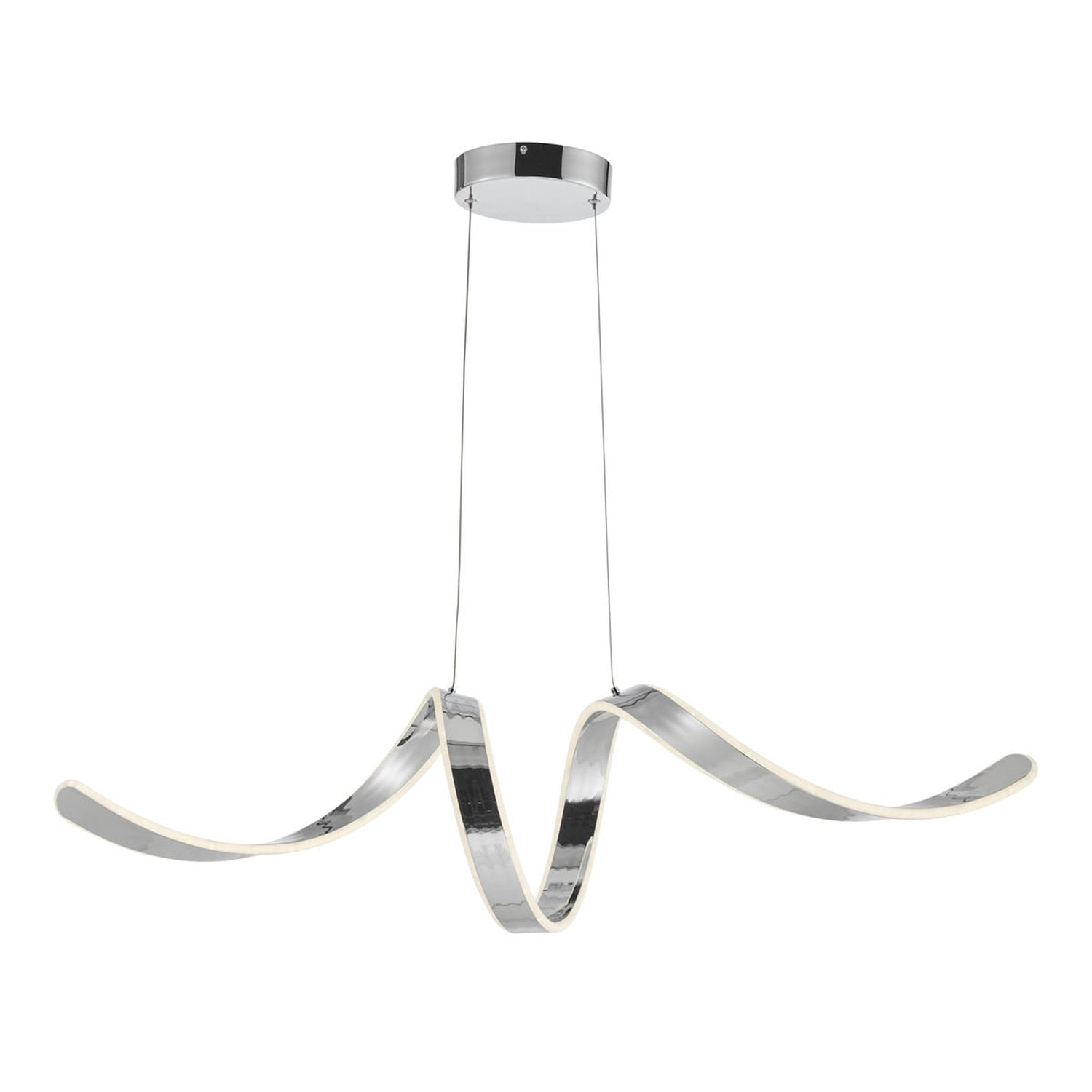 Copenhagen LED Chandelier // Chrome - Home Elegance USA