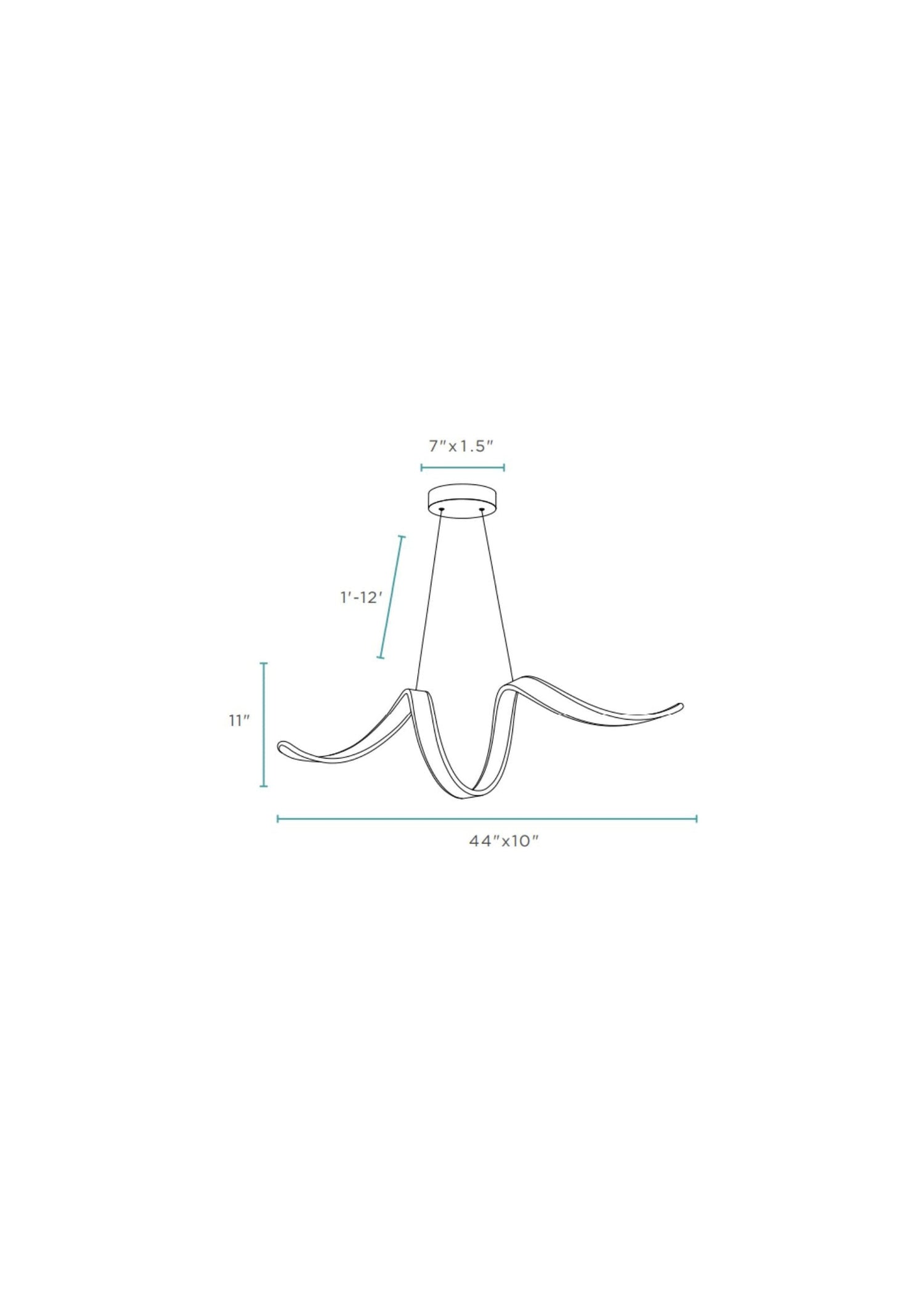 Copenhagen LED Chandelier // White - Home Elegance USA