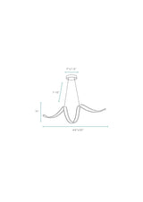 Copenhagen LED Chandelier // White - Home Elegance USA