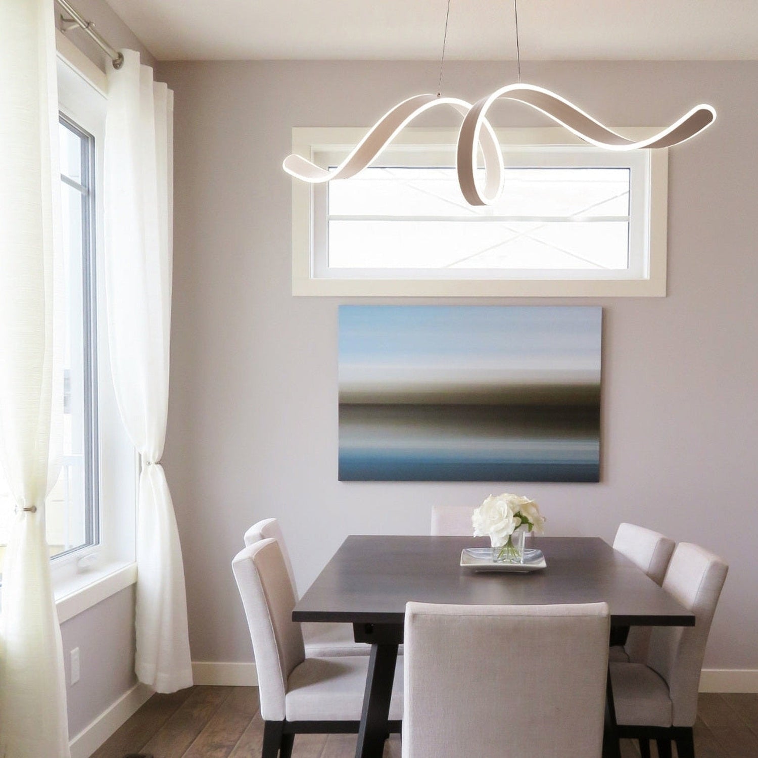 Copenhagen LED Chandelier // White - Home Elegance USA