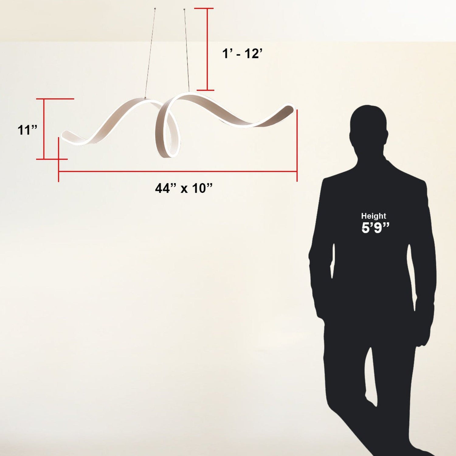 Copenhagen LED Chandelier // White - Home Elegance USA