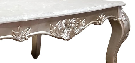 Emily Transitional Style Coffee Table In Champagne Finish Wood | Cosmos