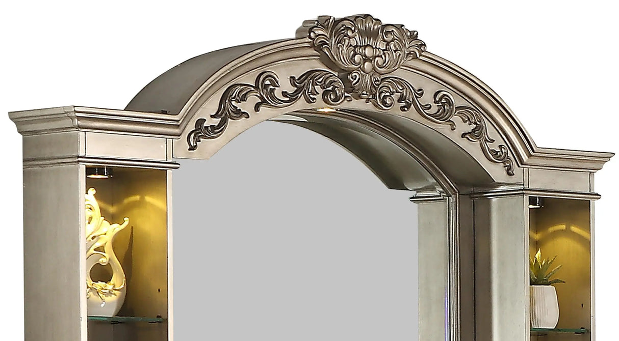 Platinum Traditional Style Mirror in Gold finish Wood - Home Elegance USA