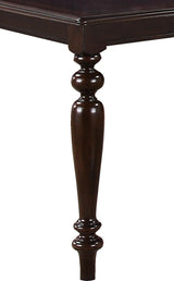 Zora Transitional Style Dining Table in Cherry finish Wood - Home Elegance USA