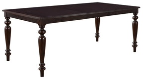 Zora Transitional Style Dining Table In Cherry Finish Wood | Cosmos