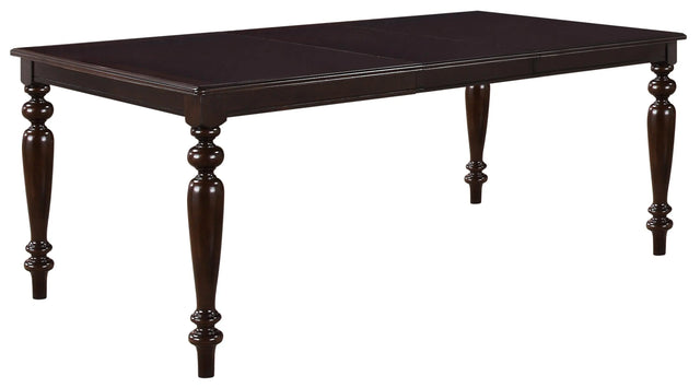 Zora Transitional Style Dining Table in Cherry finish Wood - Home Elegance USA