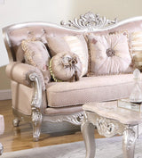 Daisy Traditional Style Sofa In Pearl Finish Wood | Cosmos | Home Elegance USA