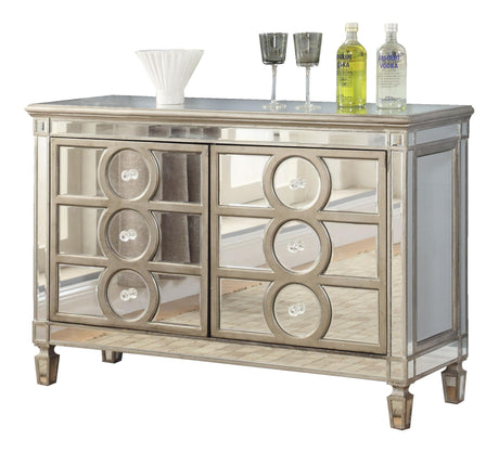 Brooklyn Contemporary Style Dining Server in Silver finish Wood - Home Elegance USA