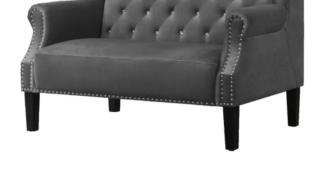 Lexi Transitional Style Silver Accent Chair | Cosmos