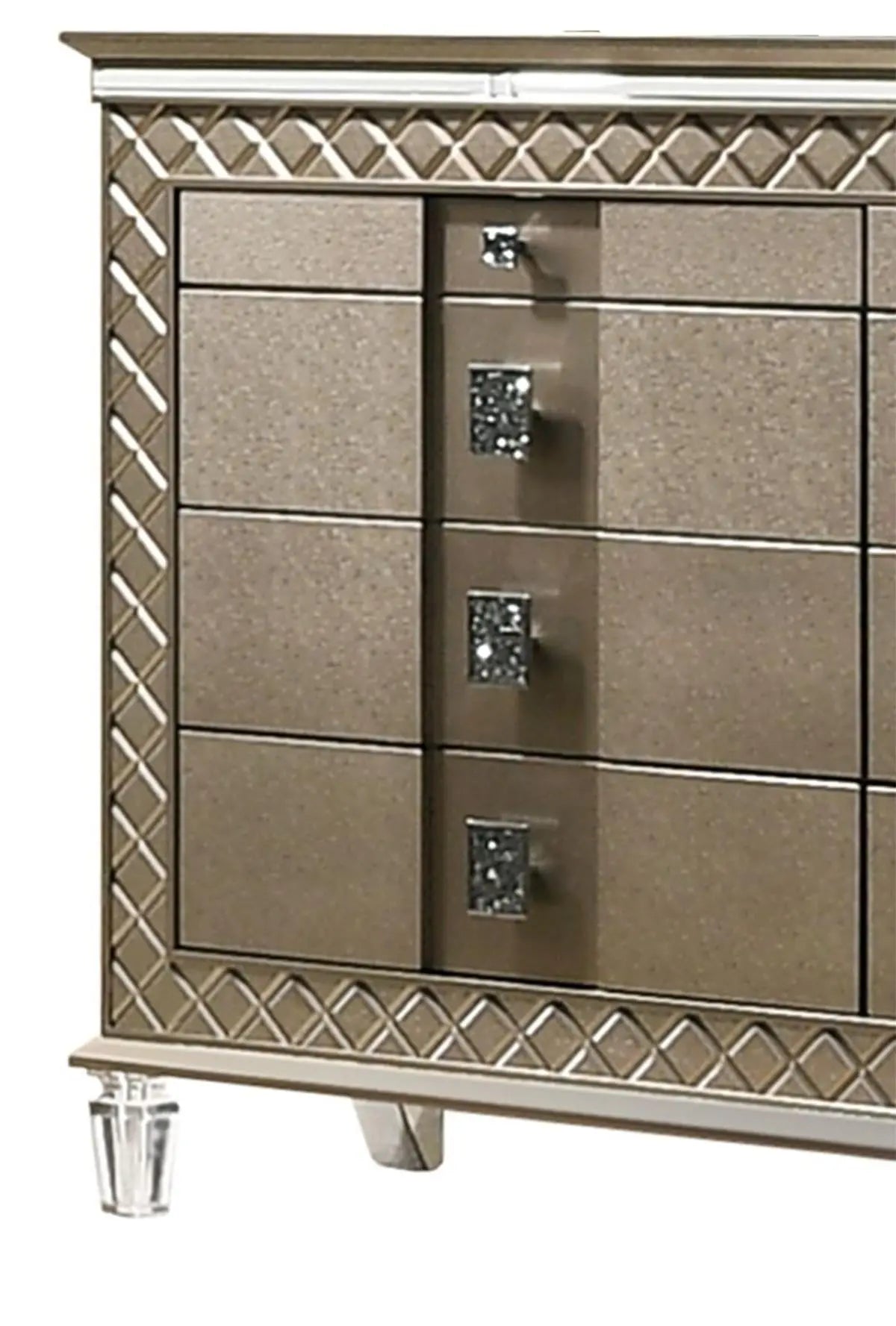 Coral Contemporary Style Dresser in Bronze finish Wood - Home Elegance USA