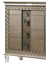 Coral Contemporary Style Dresser in Bronze finish Wood - Home Elegance USA