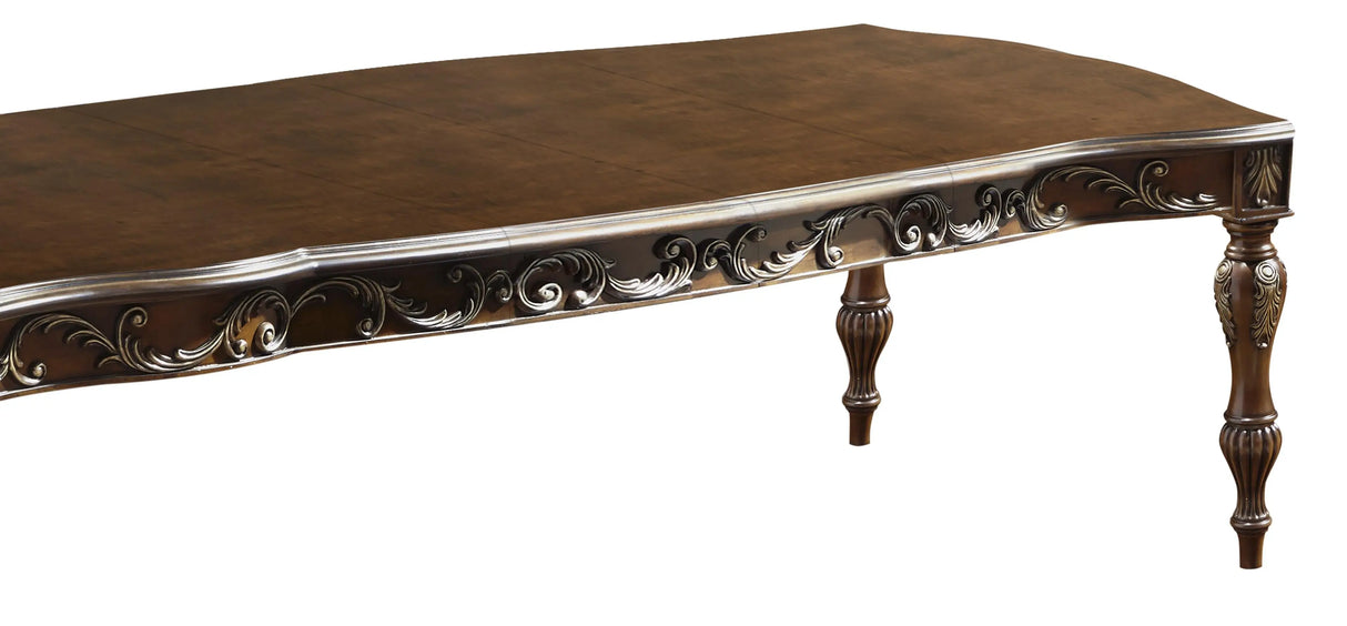Rosanna Traditional Style Dining Table in Cherry finish Wood - Home Elegance USA