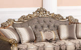 Amelia Traditional Style Sofa In Bronze Finish Wood | Cosmos | Home Elegance USA