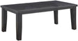 Bailey Transitional Style Dining Table In Gray Finish Wood | Cosmos