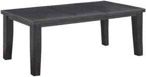 Bailey Transitional Style Dining Table In Gray Finish Wood | Cosmos