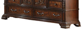 Santa Monica Traditional Style Dresser in Cherry finish Wood - Home Elegance USA