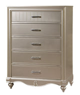Faisal Transitional Style Chest in Champagne finish Wood - Home Elegance USA