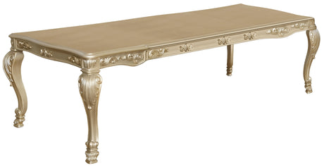Miranda Transitional Style Dining Table in Gold finish Wood - Home Elegance USA