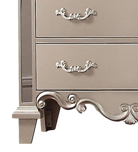 Sonia Contemporary Style Chest In Beige Finish Wood | Cosmos