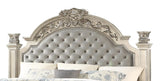 Platinum Traditional Style Queen Bed in Gold finish Wood - Home Elegance USA