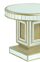 Harlow Modern Style Glass End Table with Gold fiinish - Home Elegance USA
