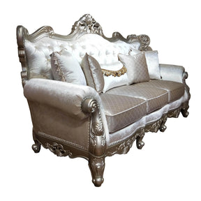 Emily Transitional Style Sofa In Champagne Finish Wood | Cosmos