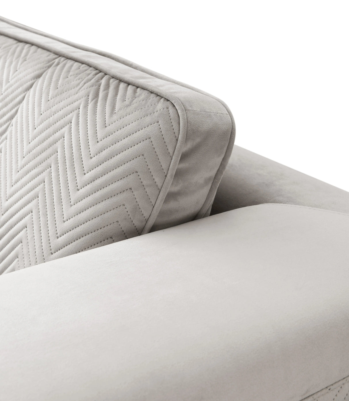 William Modern Style Gray Sofa with Metal legs - Home Elegance USA