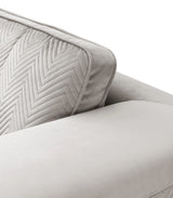 William Modern Style Gray Sofa with Metal legs - Home Elegance USA