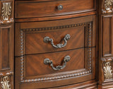 Viviana Traditional Style Nightstand in Caramel finish Wood - Home Elegance USA