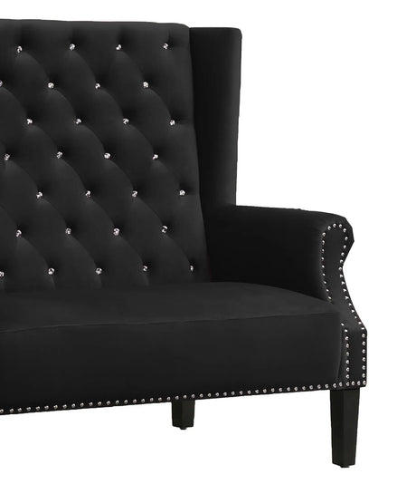 Lexi Transitional Style Black Accent Chair | Cosmos