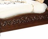 Cleopatra Traditional Style Queen Bed in Cherry finish Wood - Home Elegance USA