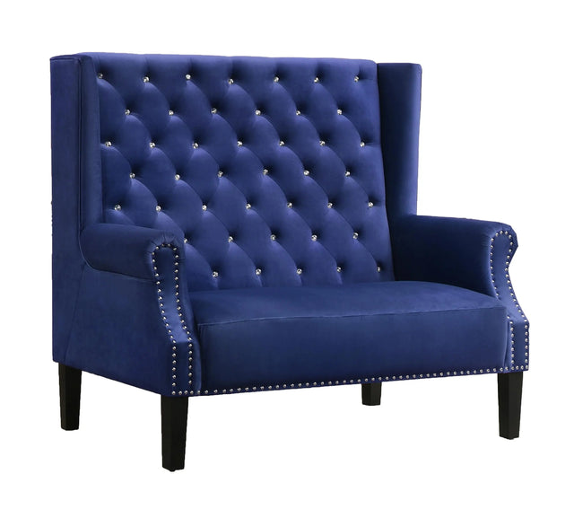 Lexi Transitional Style Blue Accent Chair - Home Elegance USA