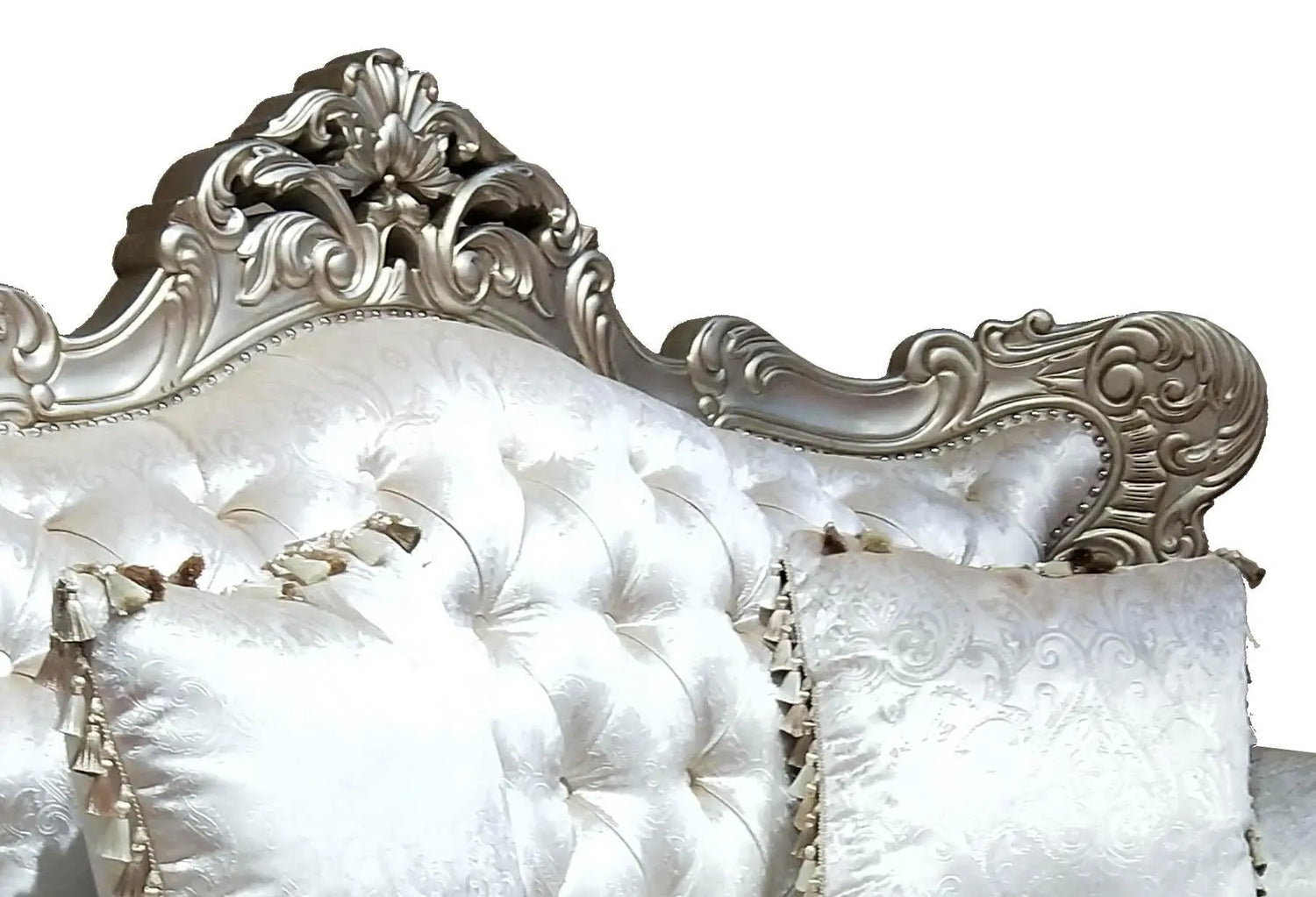 Emily Transitional Style Loveseat in Champagne finish Wood - Home Elegance USA