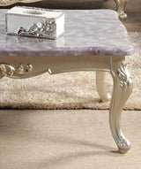 Diana Traditional Style End Table in Champagne finish Wood - Home Elegance USA