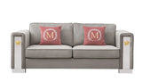 William Modern Style Gray Sofa with Metal legs - Home Elegance USA