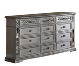 Pamela Transitional Style Dresser in Silver finish Wood - Home Elegance USA