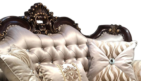 Jade Traditional Style Loveseat In Cherry Finish Wood | Cosmos