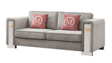 William Modern Style Gray Sofa with Metal legs - Home Elegance USA