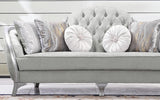Natalia Transitional Style Sofa in Silver finish Wood - Home Elegance USA