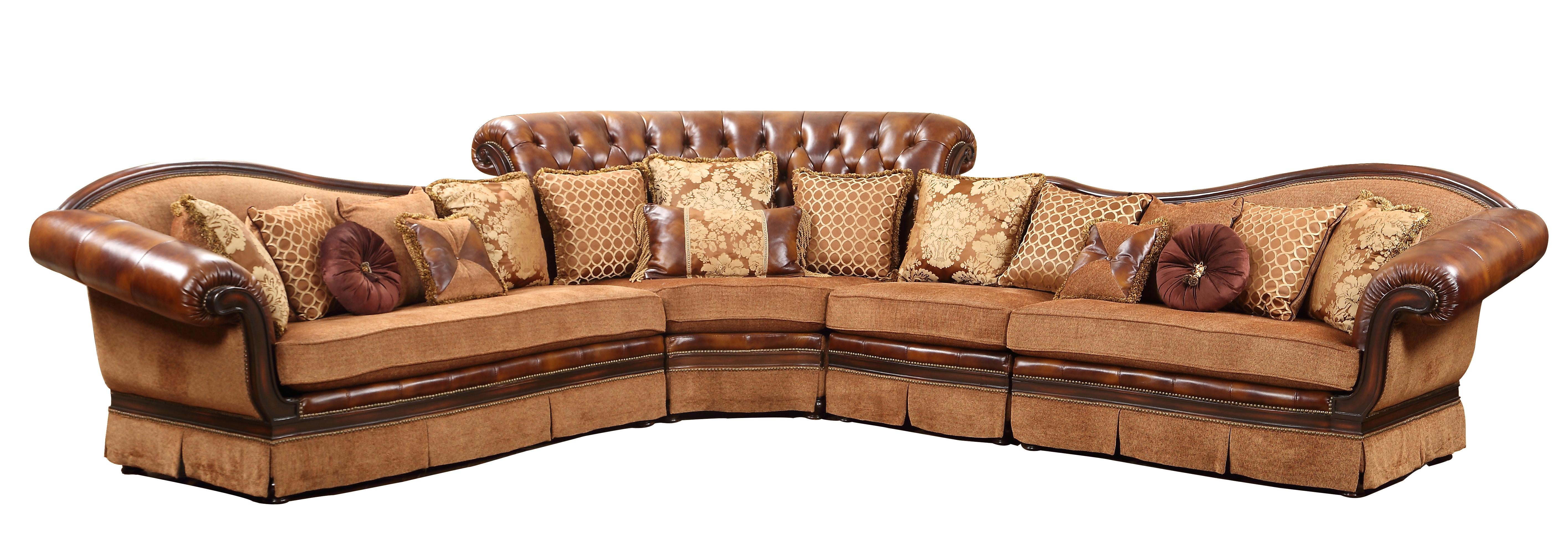 Linda Sectional Traditional Style