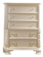 Victoria Traditional Style Chest In Off-White Finish Wood | Cosmos