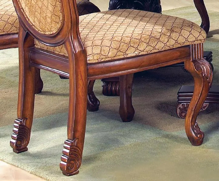 Veronica Cherry Traditional Style Dining Side Chair in Cherry finish Wood - Home Elegance USA