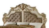 Miranda Transitional Style King Bed in Gold finish Wood - Home Elegance USA