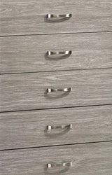 Yasmine White Modern Style Chest in Gray finish Wood - Home Elegance USA