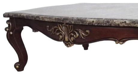 Jade Traditional Style Coffee Table In Cherry Finish Wood | Cosmos