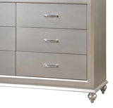 Alia Modern Style Dresser in Silver finish Wood - Home Elegance USA